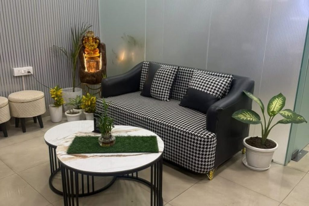 Private consultation room at the office of Adv. Manmohan